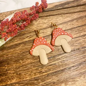 Mushroom Dangle Earring