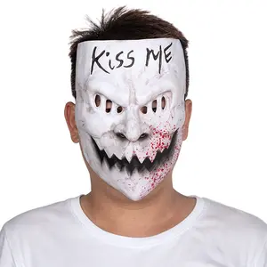 Creepy Scary Halloween Original Anarchy Smiling Grin Face Purge Mask KISS ME