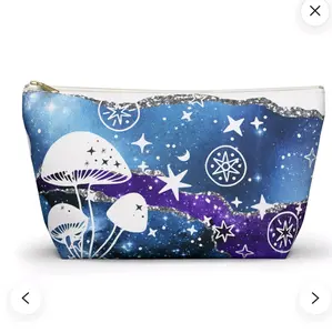 ELEMENTS Celestial Canvas Accessories T-Bottom Zippered Toiletry Travel Bag