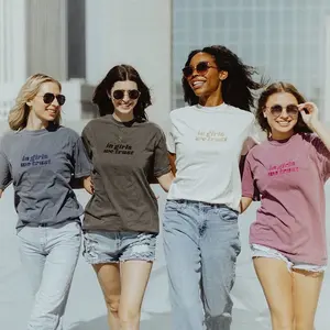 In Girls We Trust Tee Embroidered