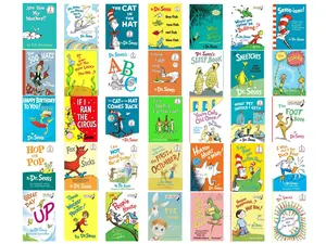 Dr. Seuss Ultimate Book Set- 60 Hardcover Books With 2 Felt Hats &amp; 2 Dolls