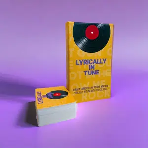 Lyrically In Tune Finish the Lyrics Game - Ultimate Music Trivia for Game Nights - Engaging RnB & Hip-Hop Song Knowledge Test - Simple Yet Fun for Any Team