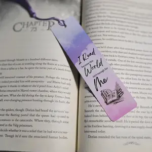 Metal bookmark I read because this world isn't enough for me - Perfect Gift for Bookworms, Sublimated Aluminum, Includes Tassel