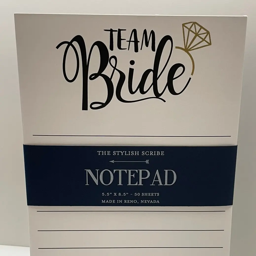 Team Bride Notepad