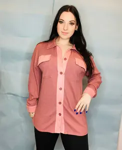 Mauve Waffle Shacket