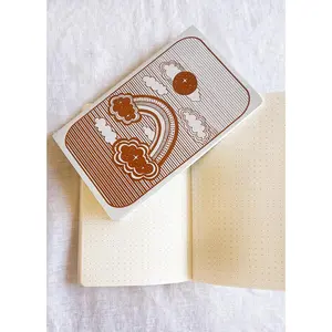 Space Rainbow Dot Grid Notebook