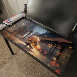 Zenitsu Demon Slayer Desk Mat Mousepad 31.5" x 15.5"