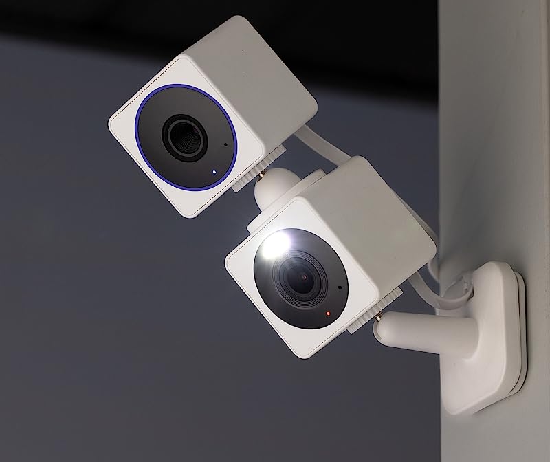 Wyze Cam OG 2-Camera Stack Bundle — Stackable Indoor/Outdoor Wired Smart Cameras, 3x Telephoto Zoom + Standard View, 24/7 Continuous MicroSD Recording for Pets, Baby Monitoring, Security, Color Night Vision, 2-Way Talk, and More