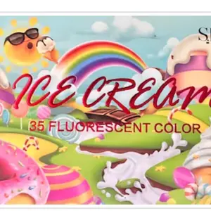 ICE CREAM EYE SHADOW PALLET 35 colors Matte Matte Satin Satin