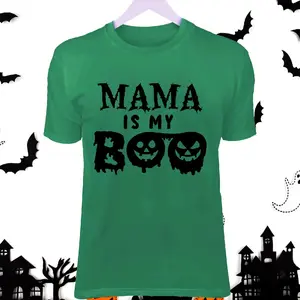 MaMa is my Boo kids Halloween T-shirt Cotton, Polyester, Plain T-shirt