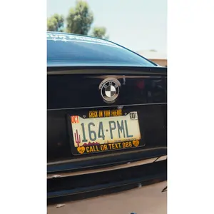 check on your friends 988 license plate frame