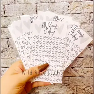 $100 Dollar Savings Challenge- Laminated A6 Sheet