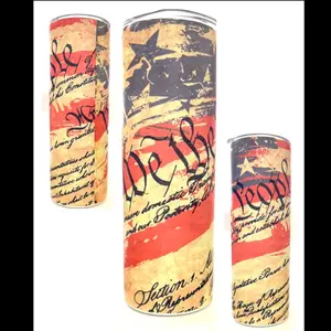 We The People 20oz tumbler skinny straight