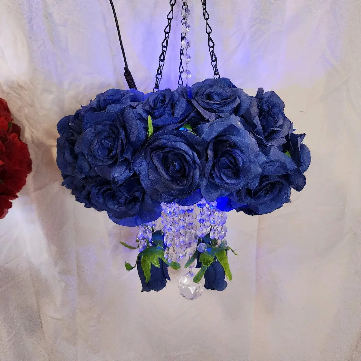 blue rose chandelier