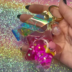Kirby Shaker Keychain Plastic