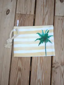 palm tree bikini clutch bag