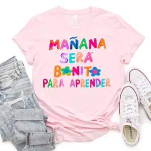 mañana sera bonito teacher tee