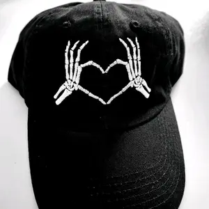 Skeleton I Heart You Hat, Halloween Hat