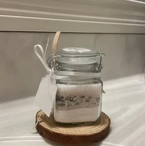 Wedding Mini Bath Salts Favors, White decor gift, Jar Favors, Bath Salt Jars, Unique Gift, Thank You Favors, Rustic Wedding Favors Wedding Wedding