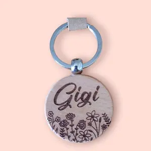 Gigi laser engraved keychains