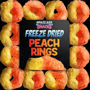 Freeze Dried Peach Rings - Premium Freeze Dried Candy