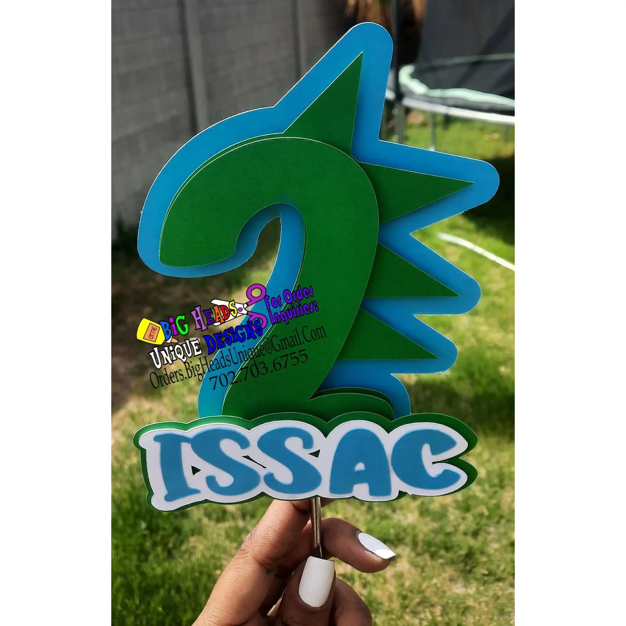 Dino Number Cake Topper