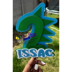Dino Number Cake Topper