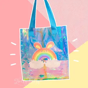 Rainbun Holographic Tote Bag