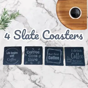 Set of 4 Slate coasters