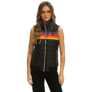 WOMEN'S 5 STRIPE VEST - BLACK