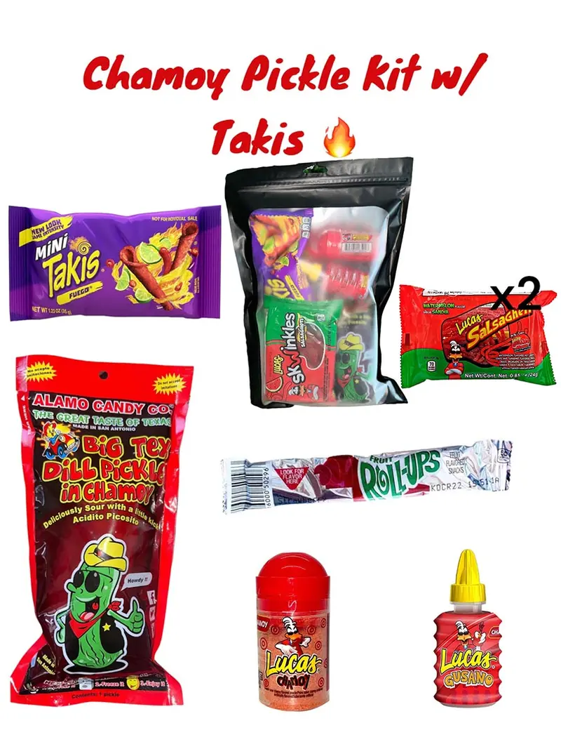 Chamoy Pickle Kit W/ Takis Instant Food Snack