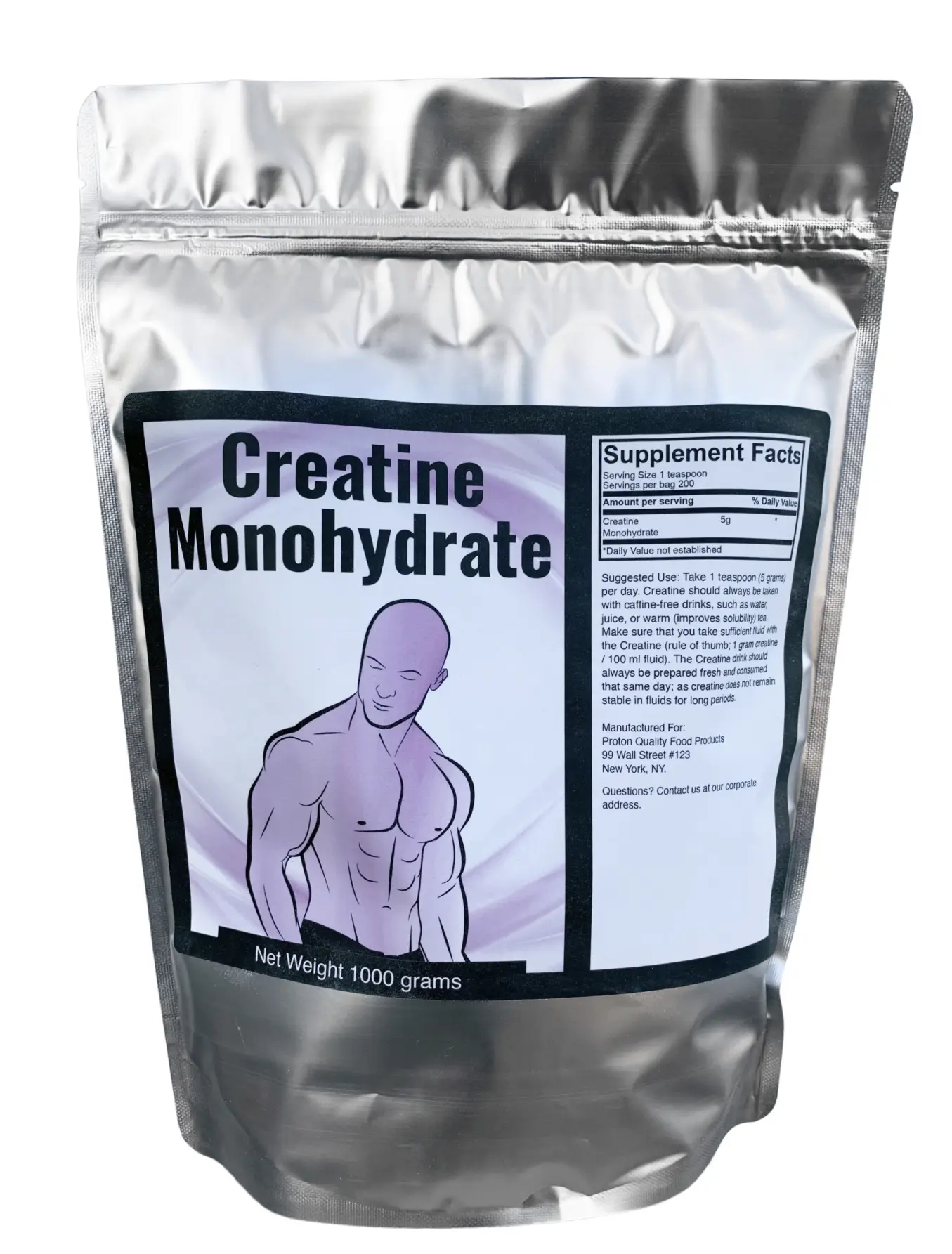 Creatine Monohydrate 1000 grams | 200 servings Healthcare Edible