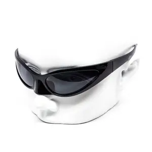 Oval Phantom Nose Guard Techno Rave Futuristic Sunglasses
