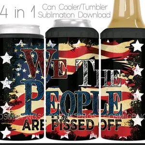 4 in 1 sublimation can cooler tumbler. We The People. Insulated Drinkware Lid Straw