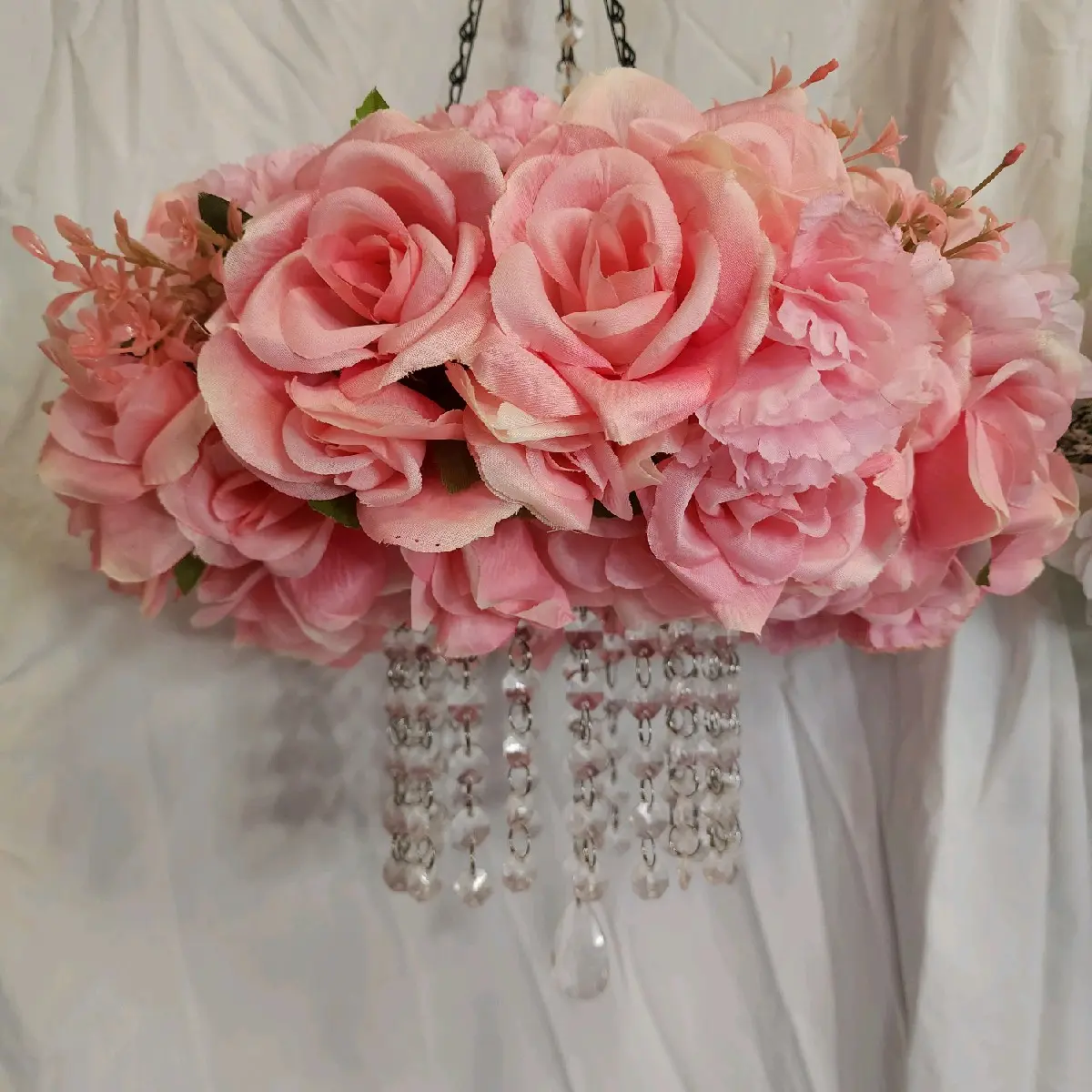 pink rose chandelier pink rose chandelier