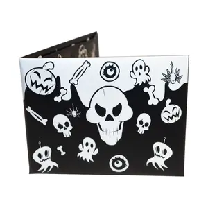 Alex Nisa Skull Black and White Paper Wallet