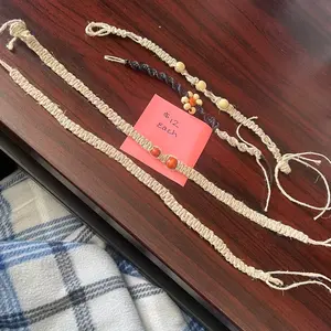Handmade macrame necklaces and bracelets