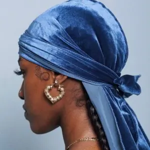 Legendary Light Blue Velvet Durag