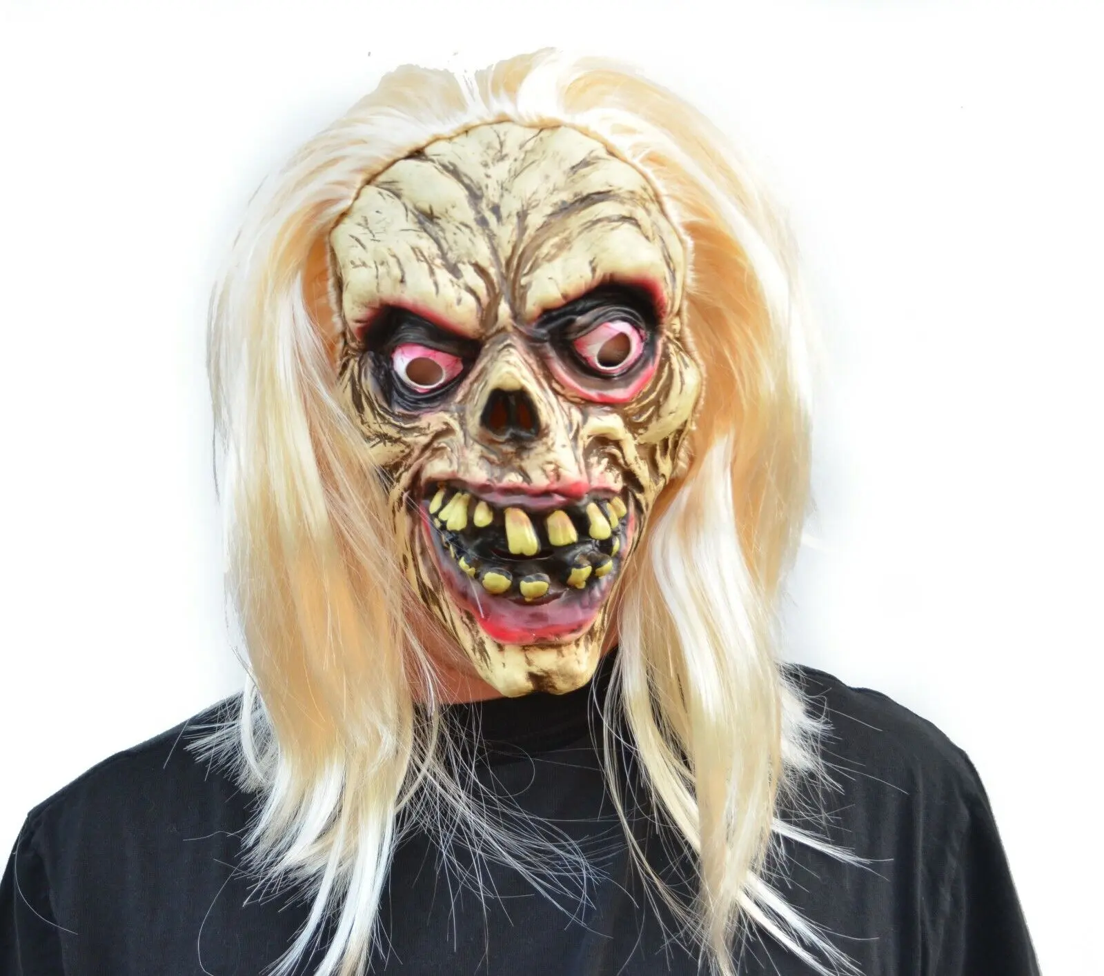 Woman Zombie Mask for Halloween Walking Dead Decaying Zombie Corpse Skeleton Skull Latex Mask #Halloween #Zombie