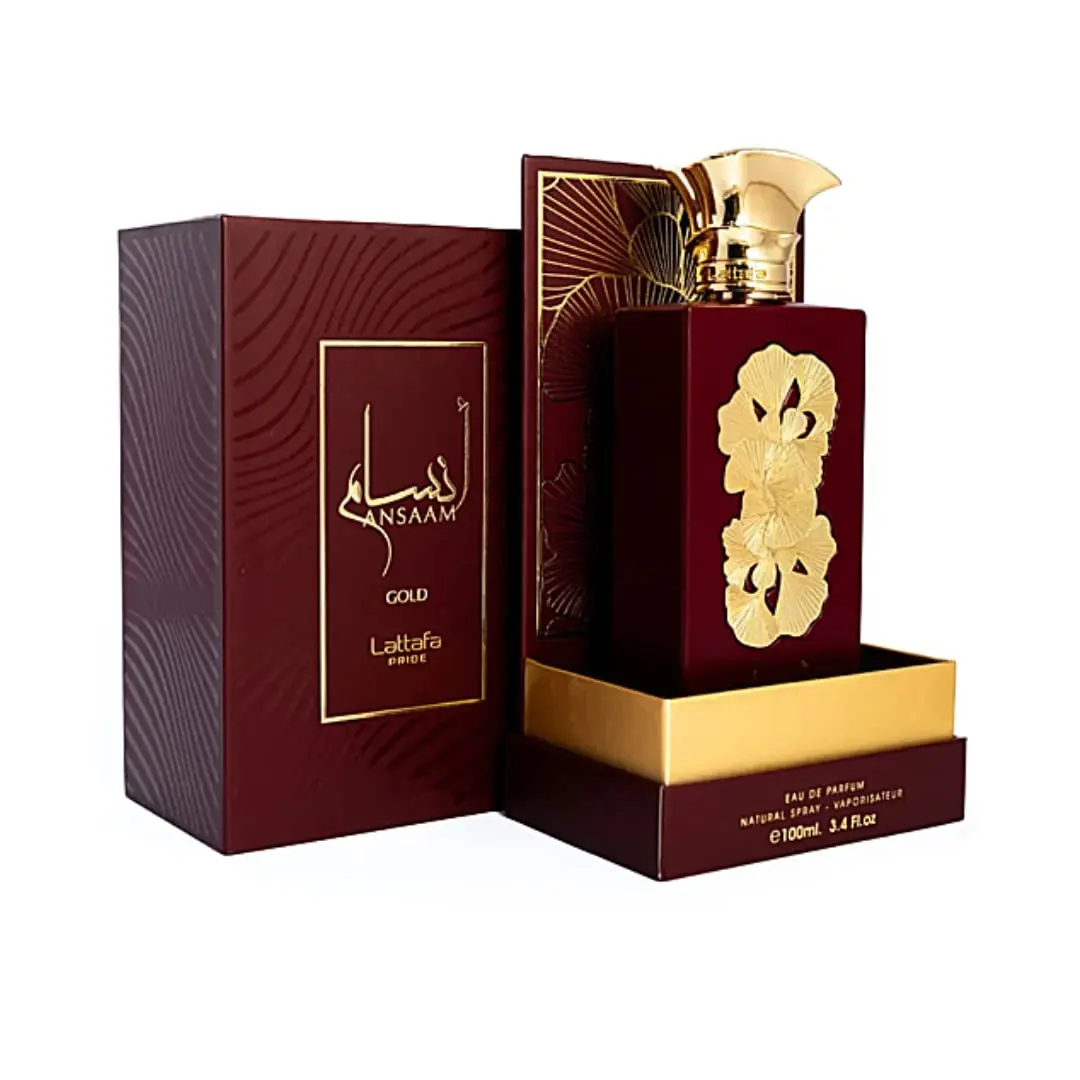 Lattafa Ansaam Gold Eau de Parfum – 100ml (3.4oz) | Long-Lasting Unisex Luxury Arabic Scent | TikTok Trending | Perfumes Arabia Arabian Fragrance