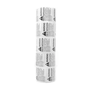 Innovative Haus 5 Rolls x 500 Labels (2,500 Total) Risk of Suffocation Warning Keep Away from Children 2" x 2" Stickers, Self Adhesive Sticker Reduce Hazard. Plastic Polybags Shipment