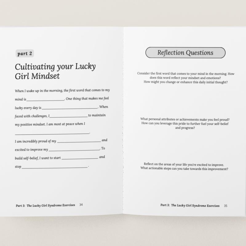 The Lucky Girl Journal: A Guided Workbook to Embody The Lucky Girl Syndrome