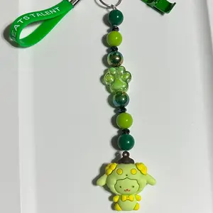 Bunny beaded keychain