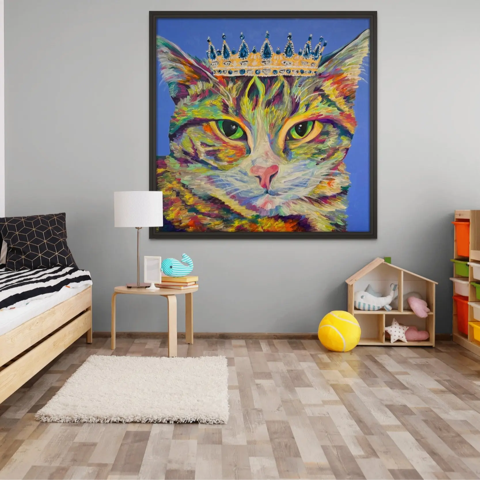 The Notorious C.A.T - LEMME PAINT DAT - Cats - Wall Painting - Print, Canvas, or Embellished Canvas