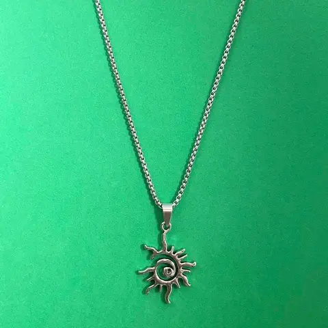 Sun Pendant Necklace for Men Women