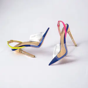 The Perfect Match Heels (Blue/Gold)