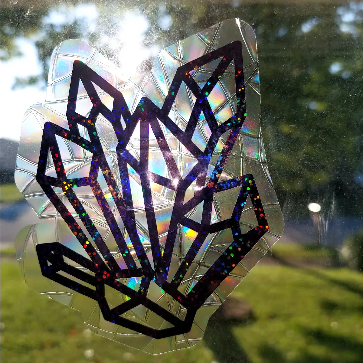 Crystals Suncatcher sticker