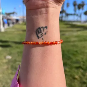 Red Carnelian “Fertility, Passion, Creativity” 4mm Energy Healing Beaded Stretch Bracelet