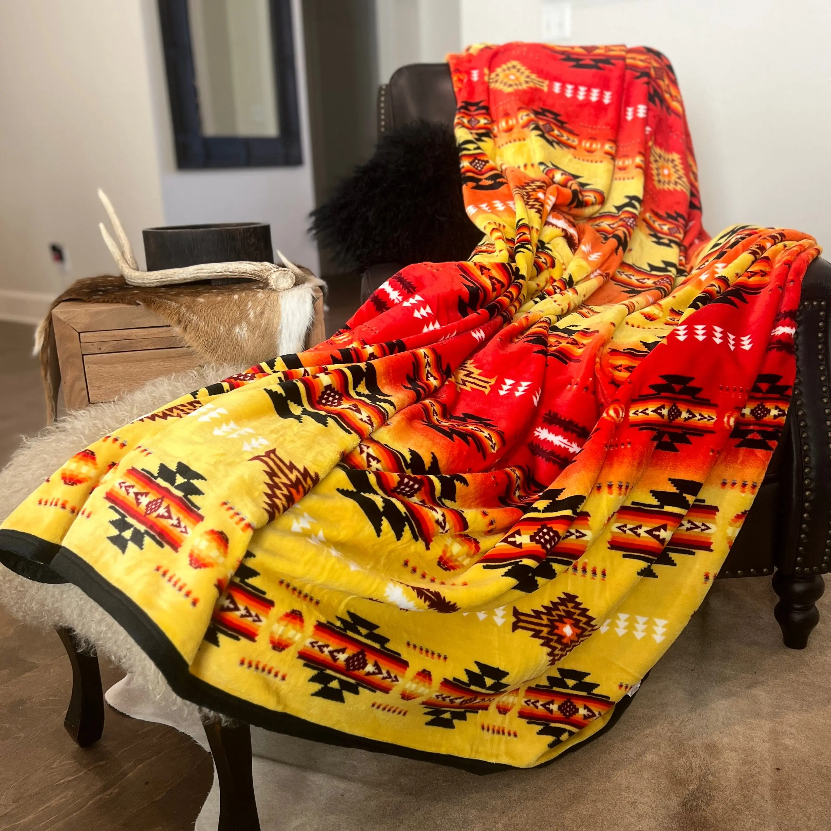 Z Sassy Sunrise Oversized Blanket 82"x90"