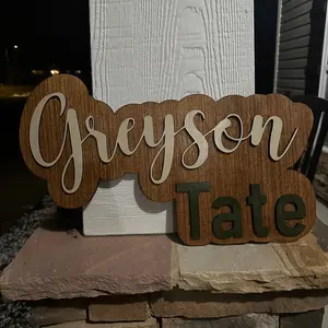 Baby nursery sign 12”